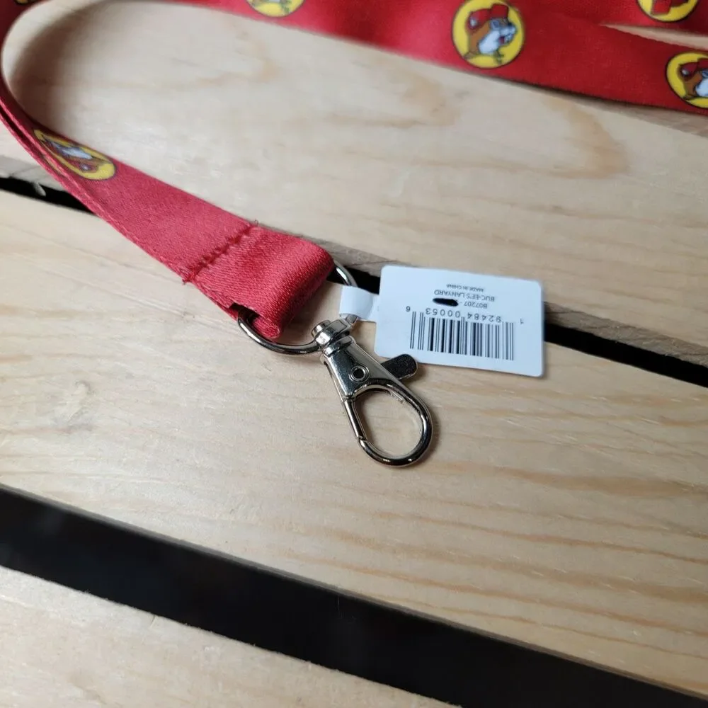 Buc-ee's Beaver Lanyard w/ Clip - NWT